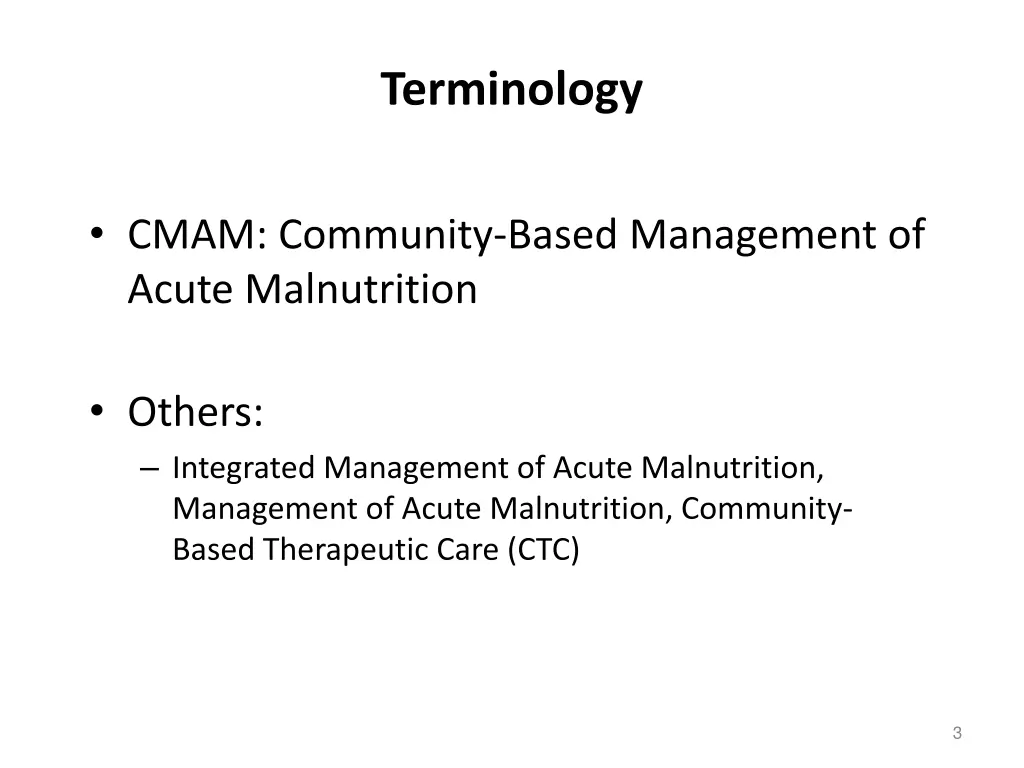 terminology