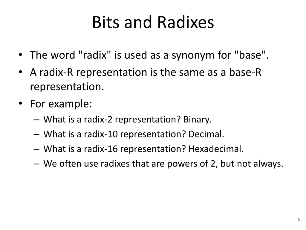 bits and radixes 4