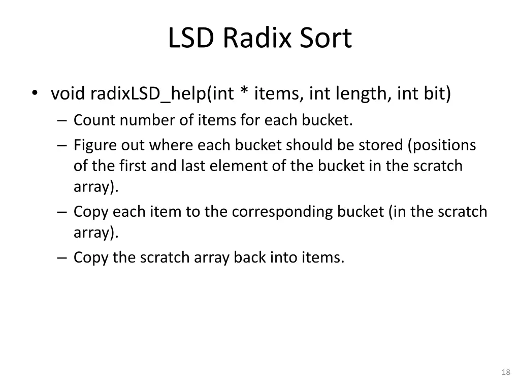 lsd radix sort 2