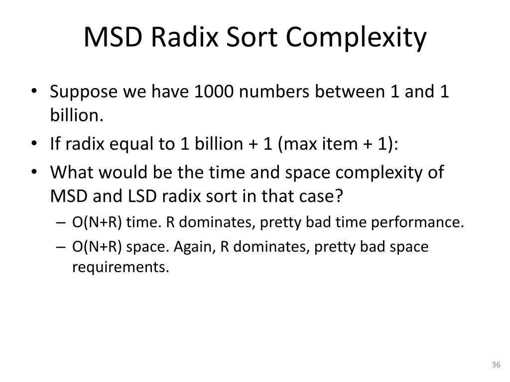 msd radix sort complexity 3