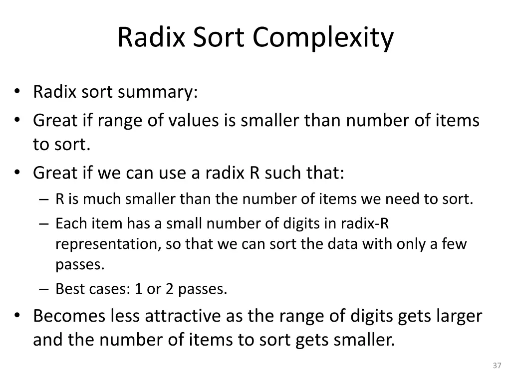 radix sort complexity 1