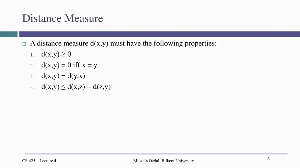 distance measure