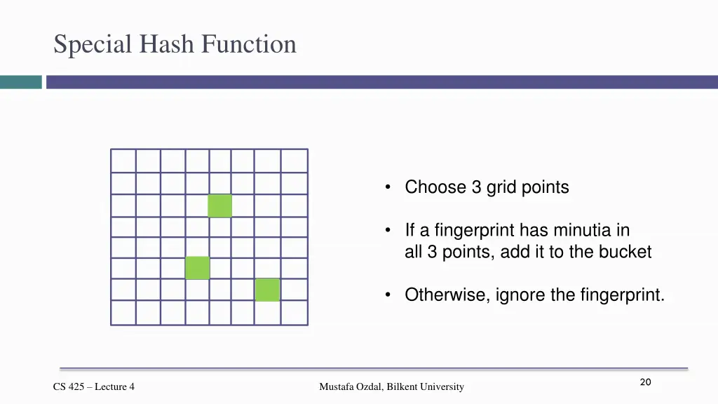 special hash function