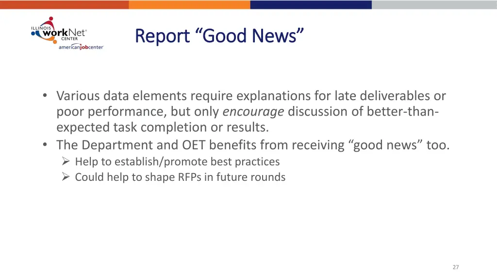 report good news report good news
