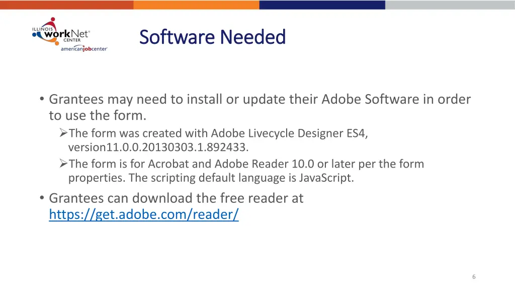 software needed software needed