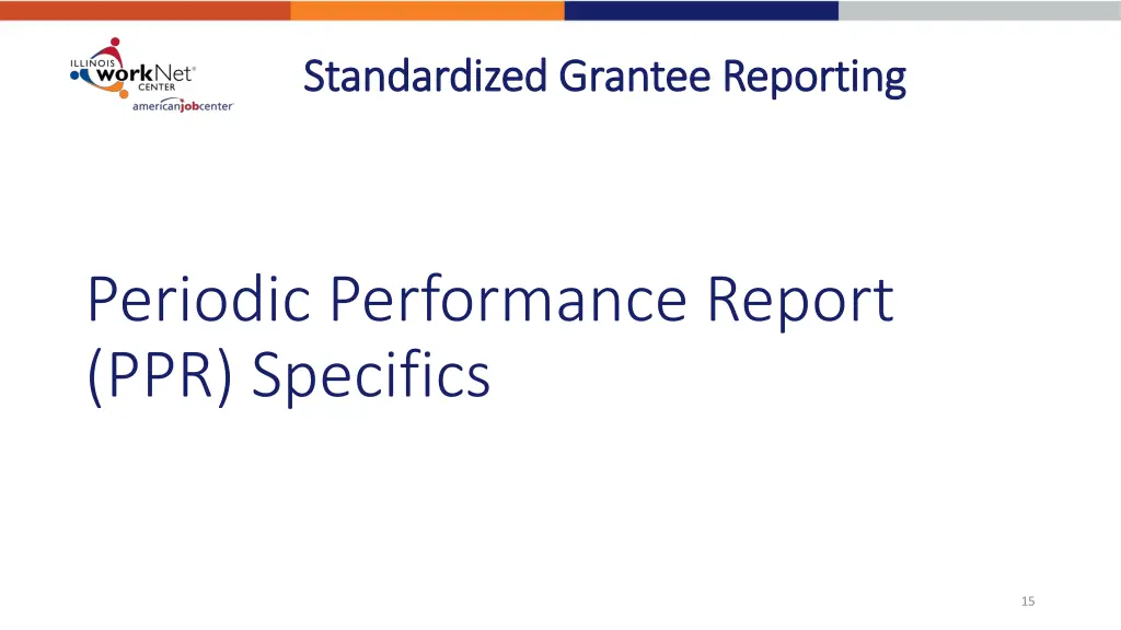 standardized grantee reporting standardized 1