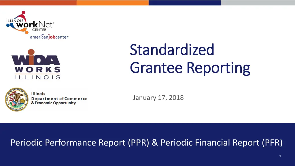standardized standardized grantee reporting