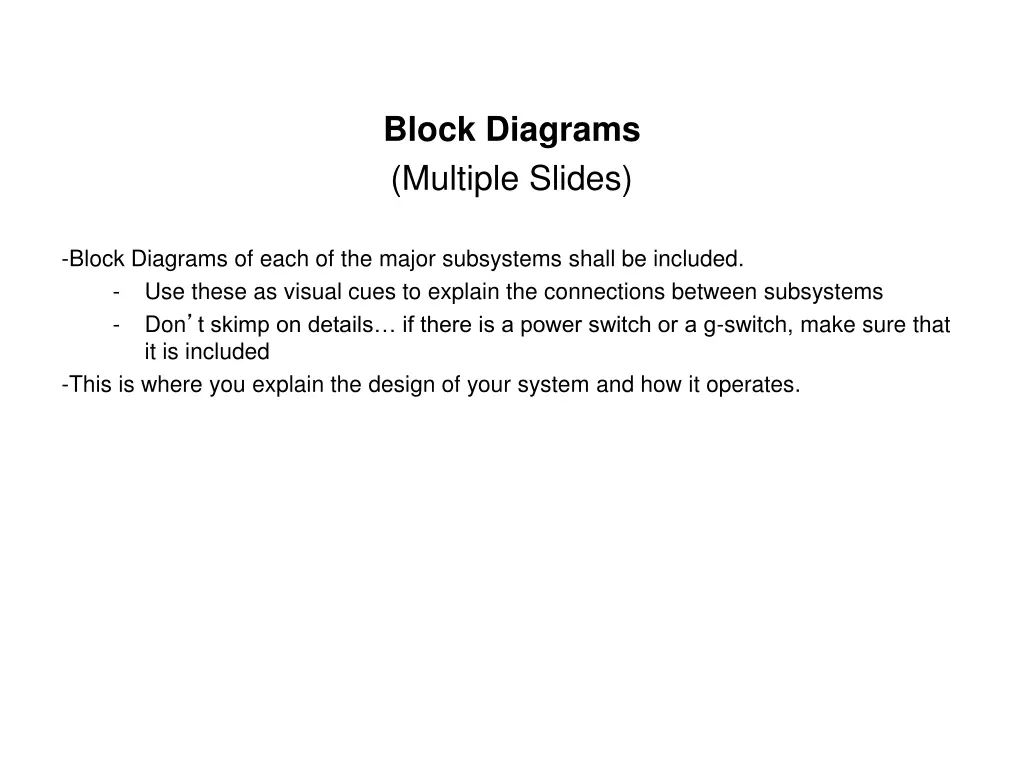 block diagrams multiple slides