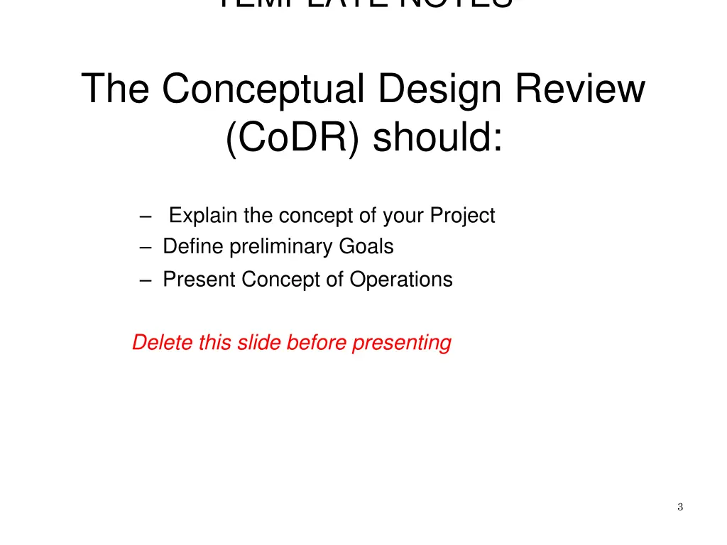 template notes 1