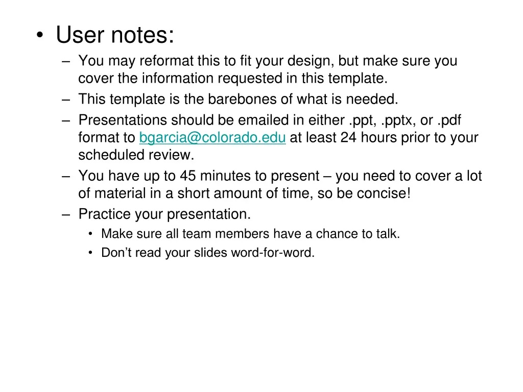 user notes you may reformat this to fit your