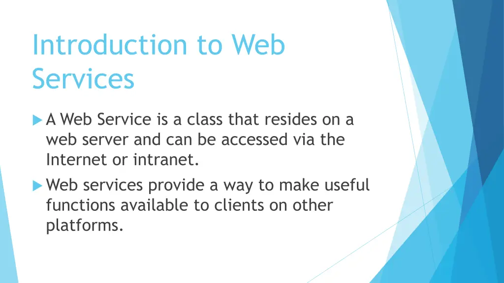introduction to web services