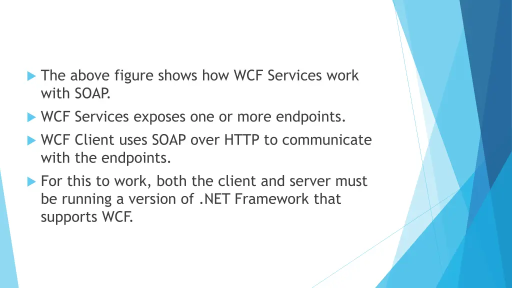the above figure shows how wcf services work with