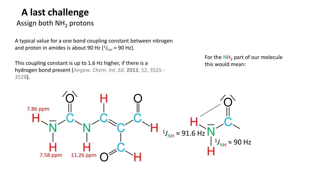 a last challenge assign both nh 2 protons 1