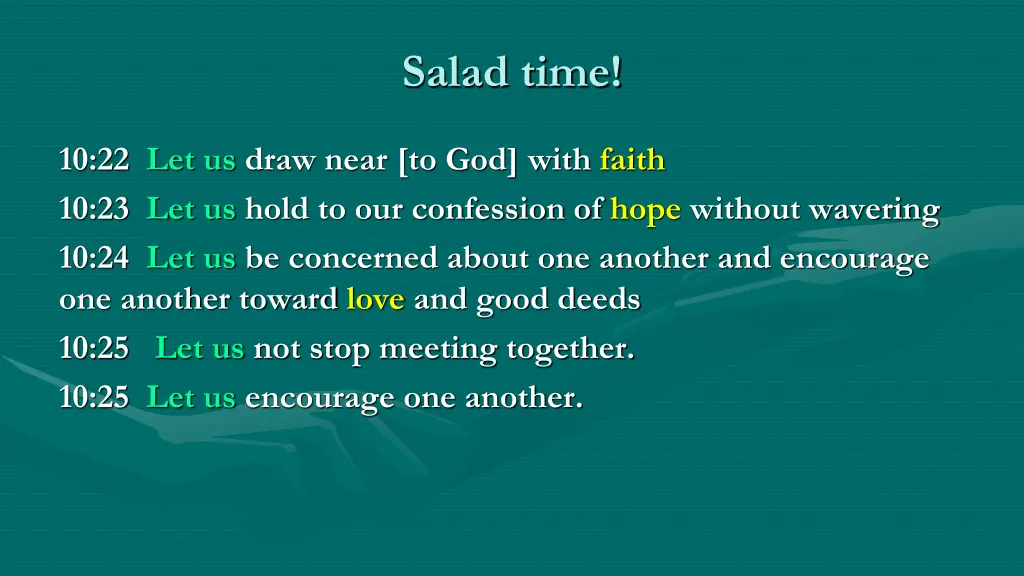 salad time