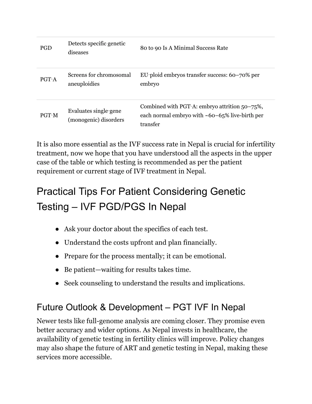 detects specific genetic diseases