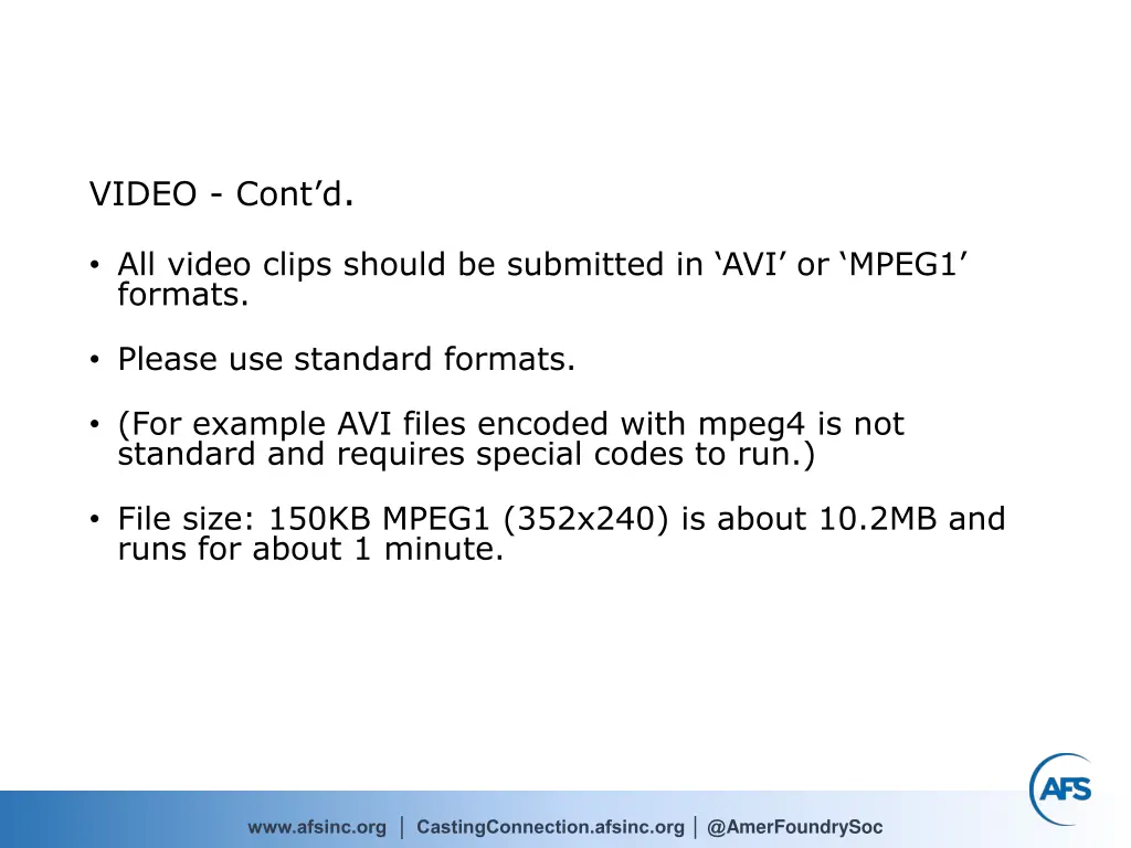 video cont d