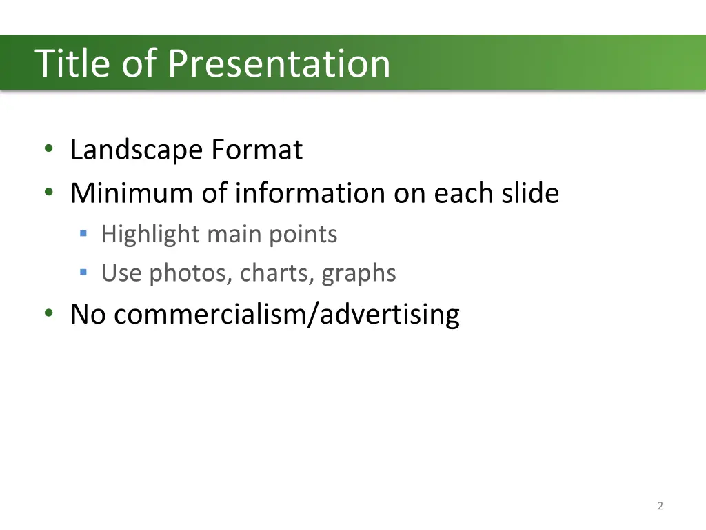 title of presentation