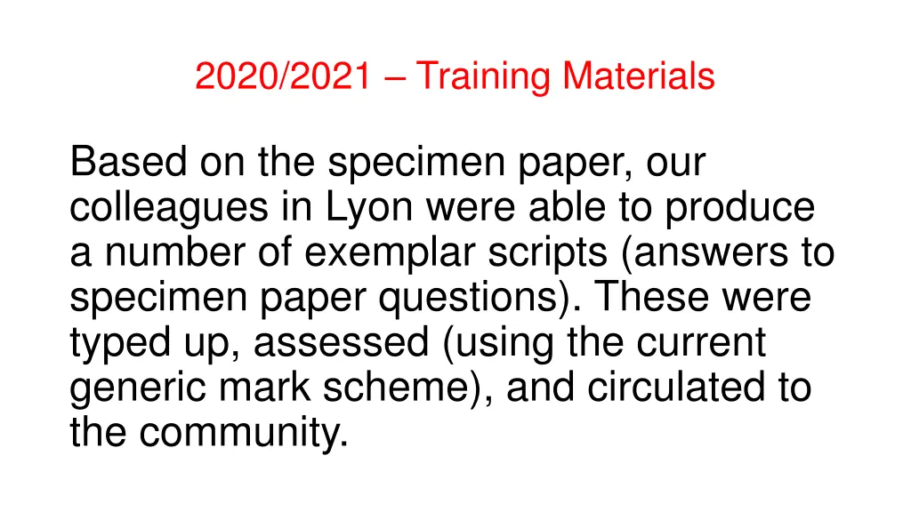 2020 2021 training materials 3