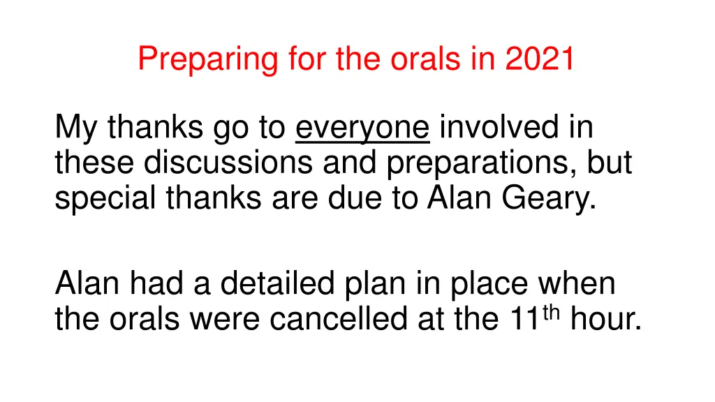preparing for the orals in 2021 1