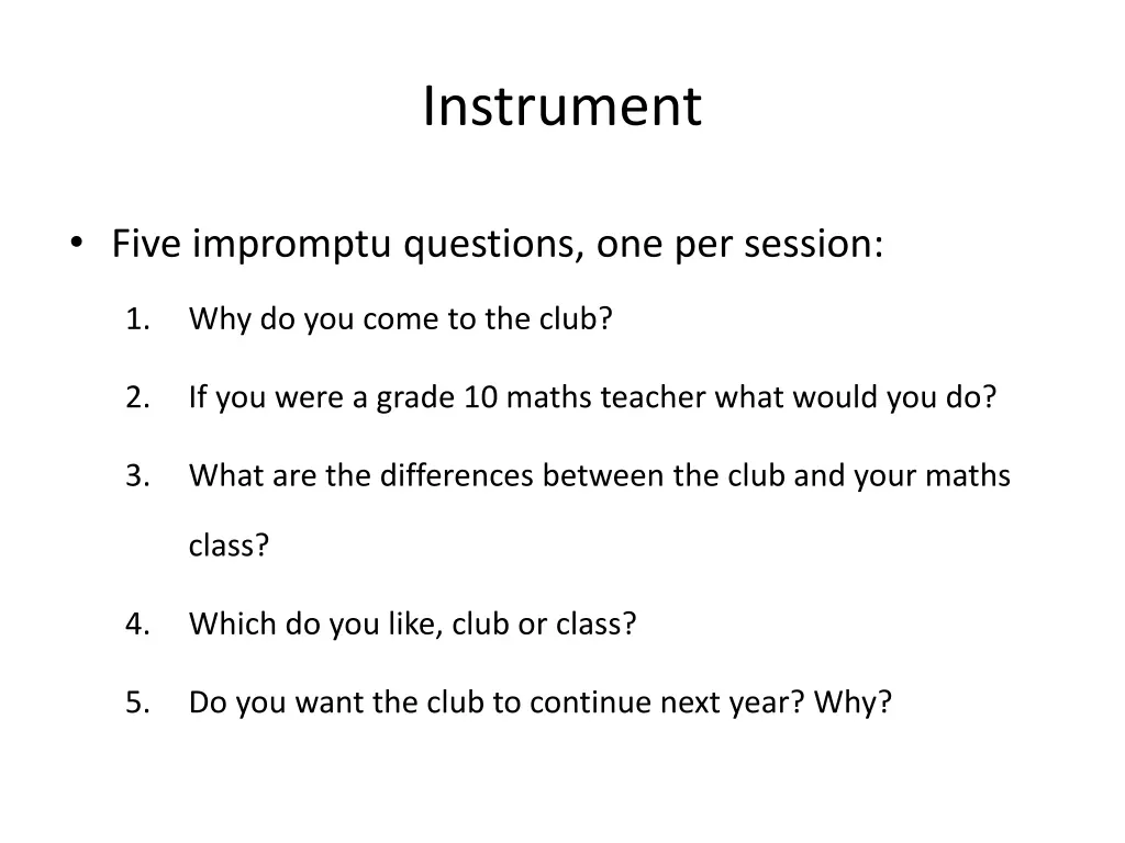 instrument