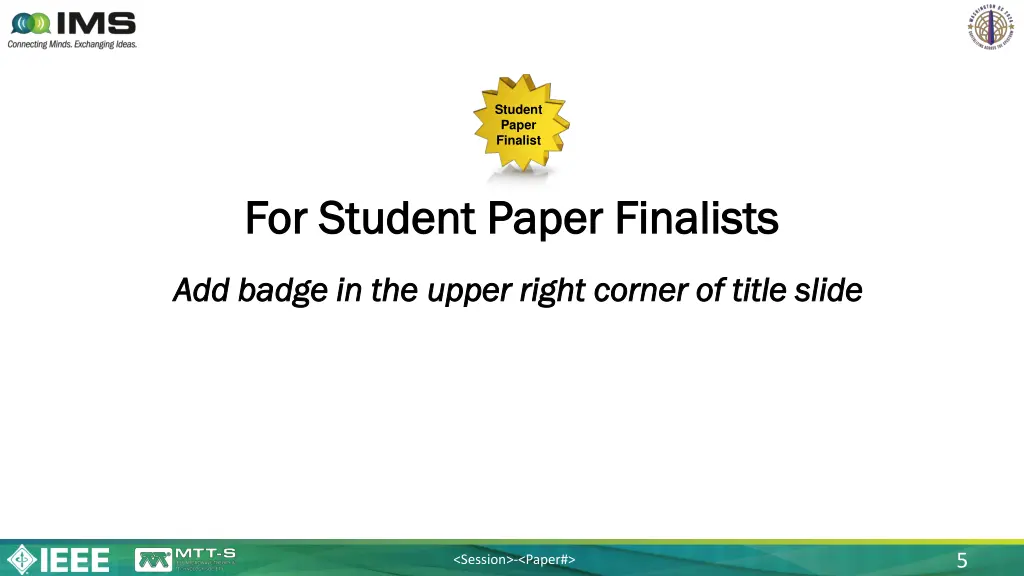 student paper finalist