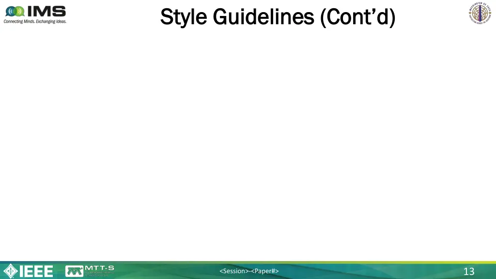 style guidelines cont d style guidelines cont d