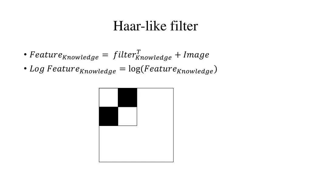 haar like filter