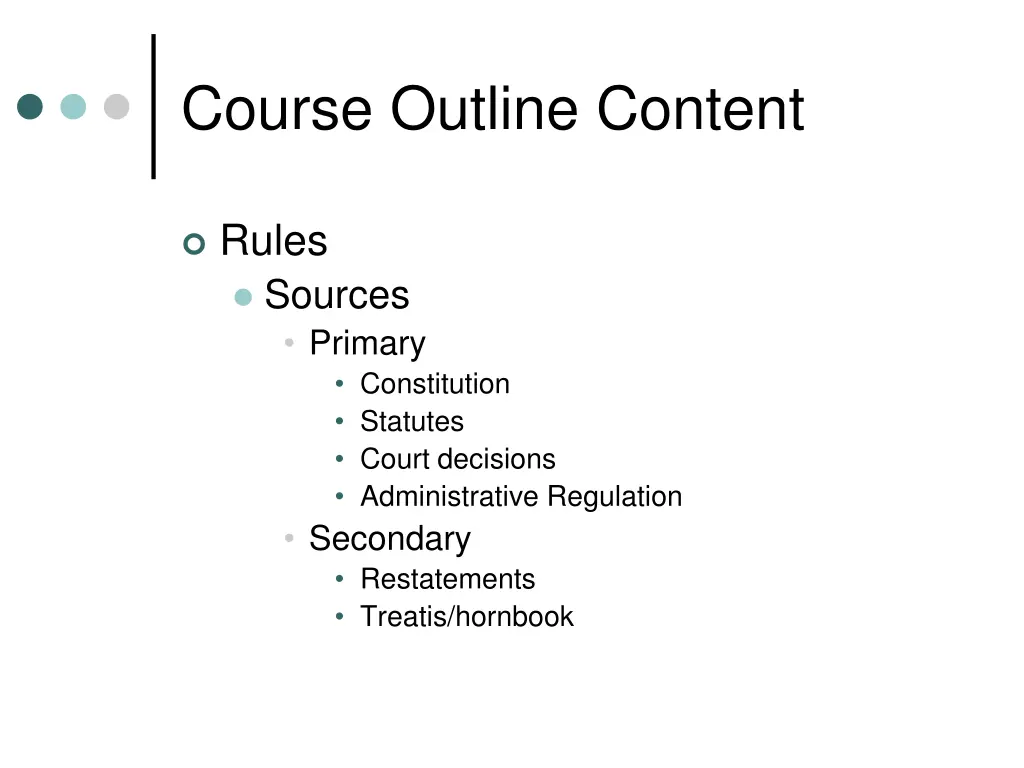 course outline content 3