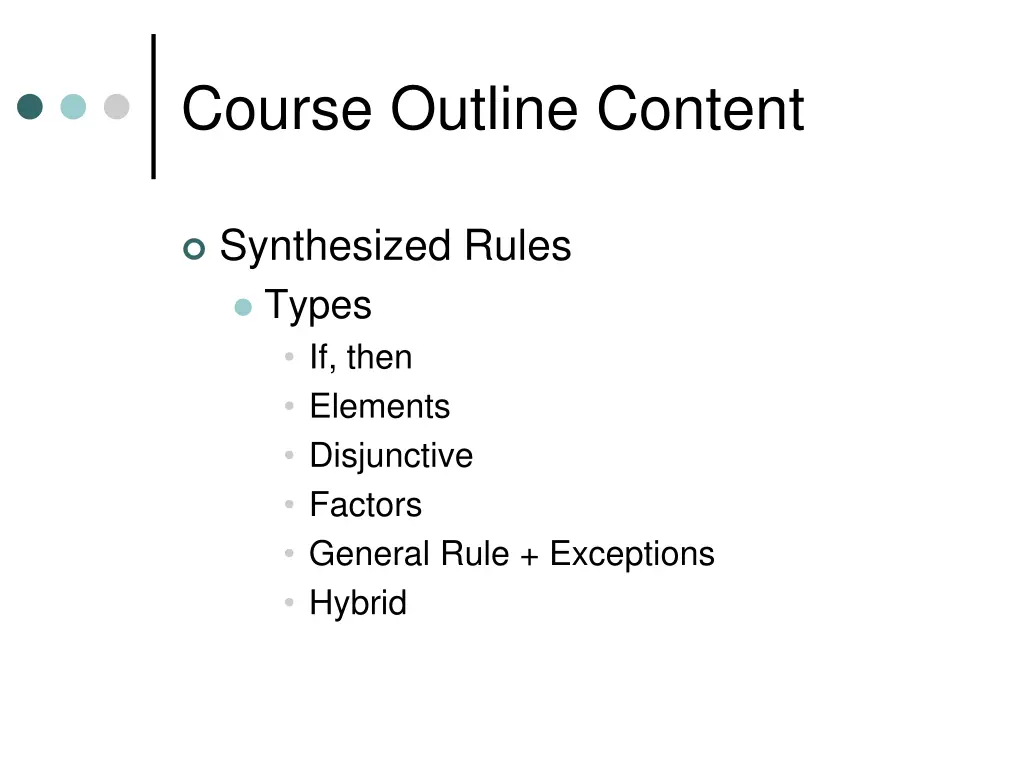 course outline content 4
