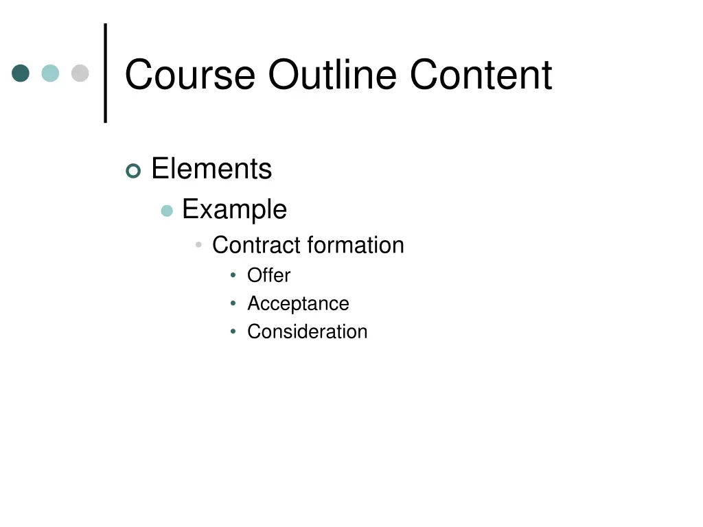 course outline content 6