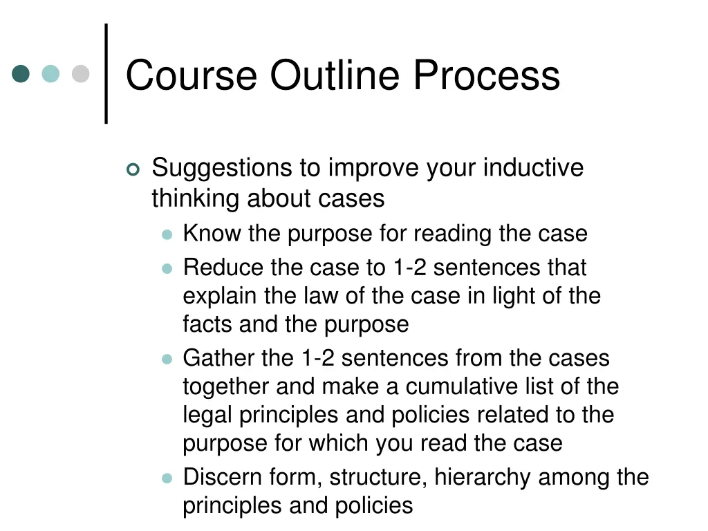 course outline process 1