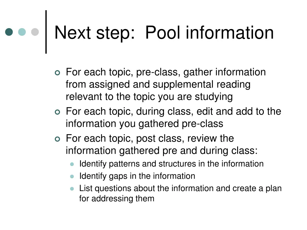 next step pool information