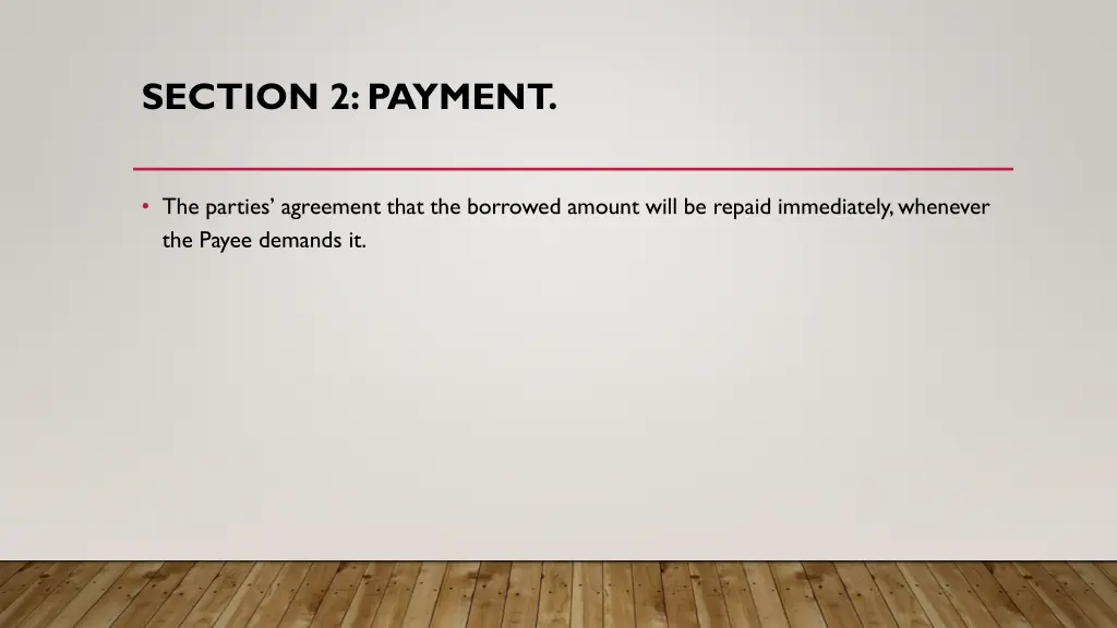 section 2 payment