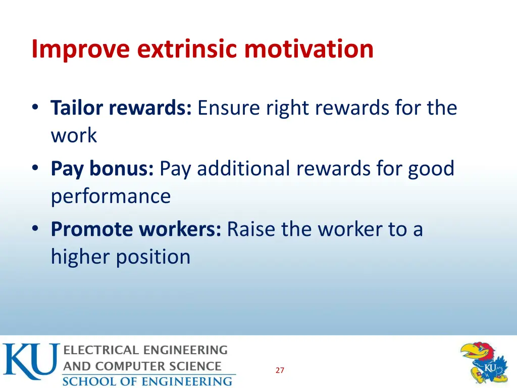 improve extrinsic motivation