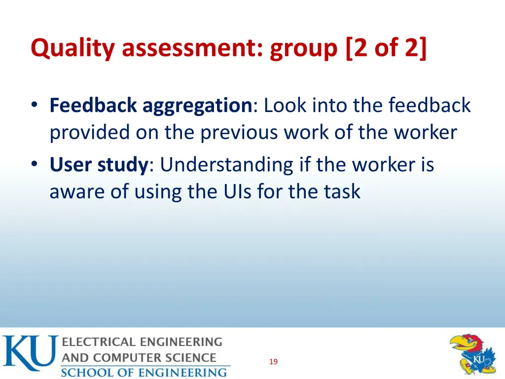 quality assessment group 2 of 2