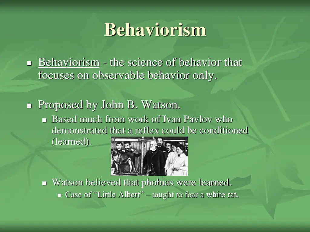 behaviorism