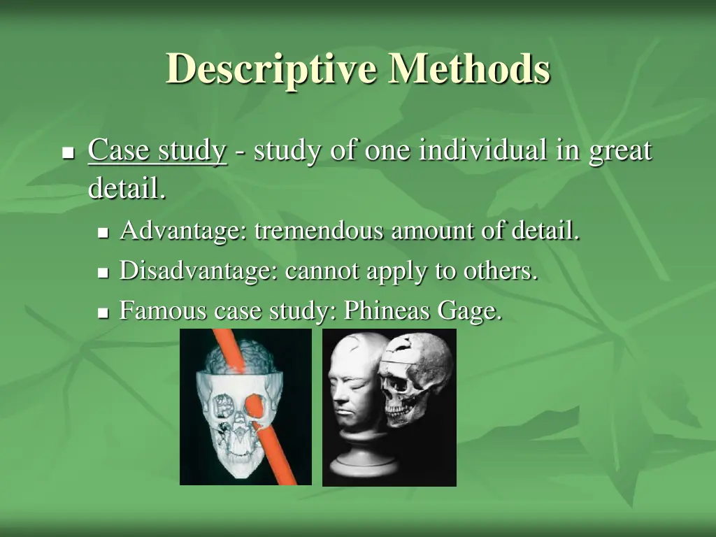 descriptive methods
