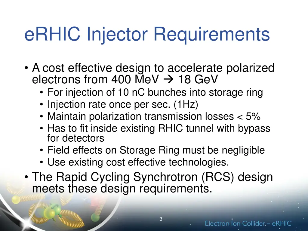 erhic injector requirements