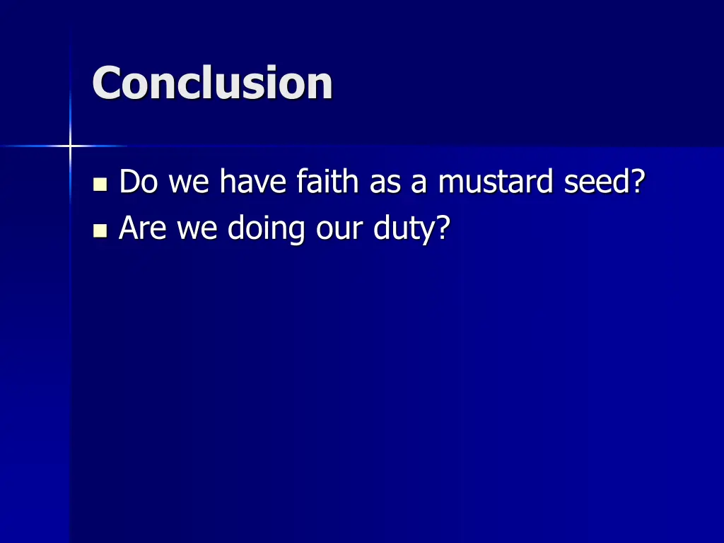 conclusion