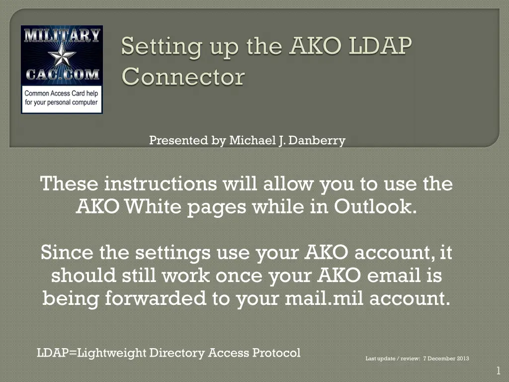 presented by michael j danberry