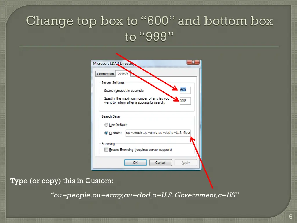 type or copy this in custom