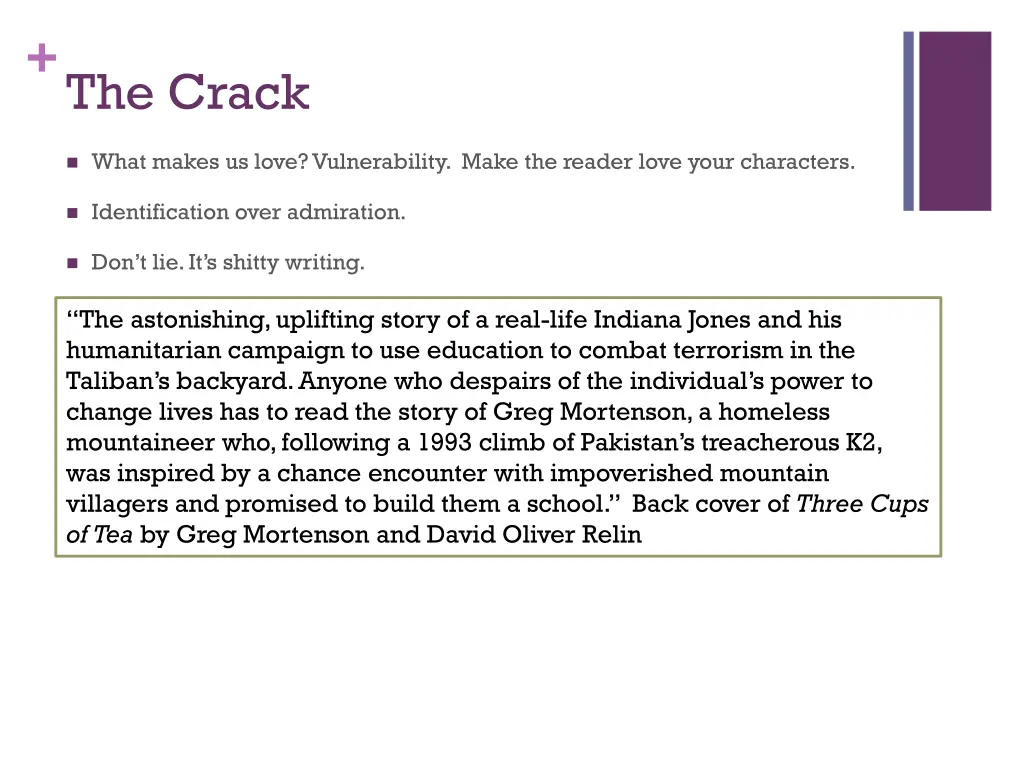 the crack
