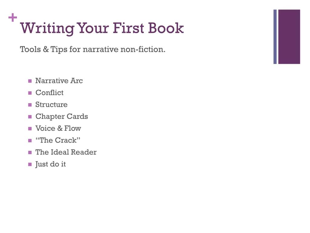 writing your first book