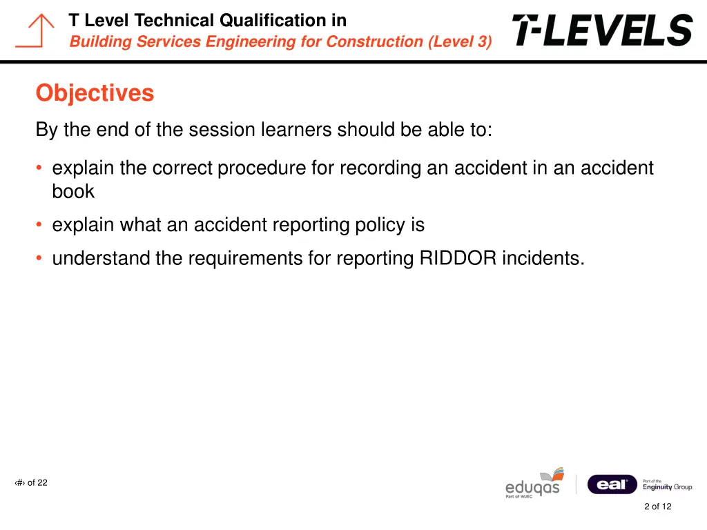 t level technical qualification in building 1
