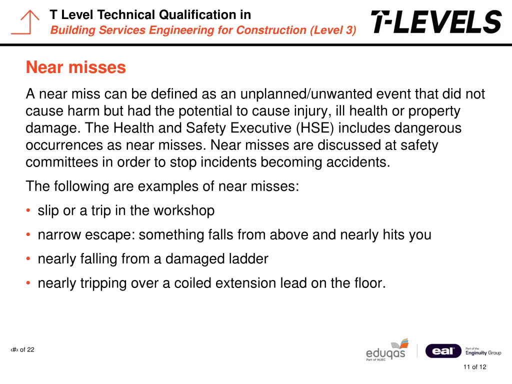 t level technical qualification in building 10
