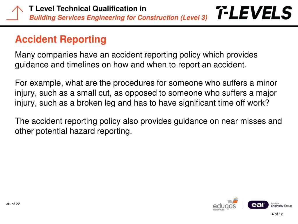 t level technical qualification in building 3