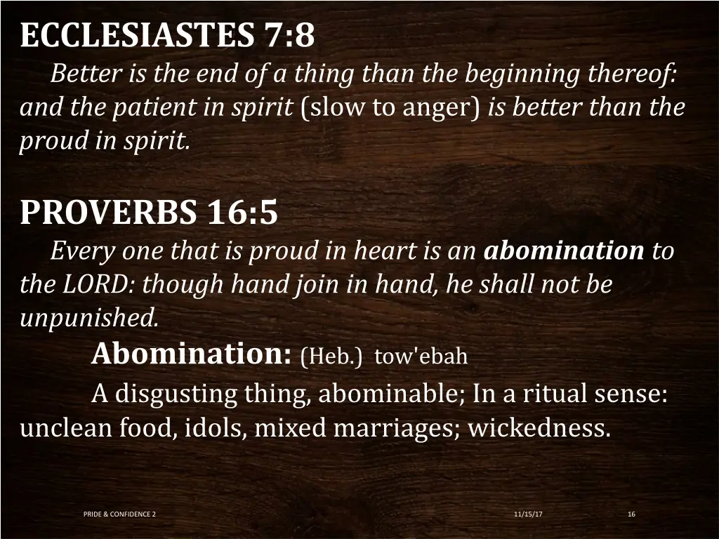 ecclesiastes 7 8 better is the end of a thing