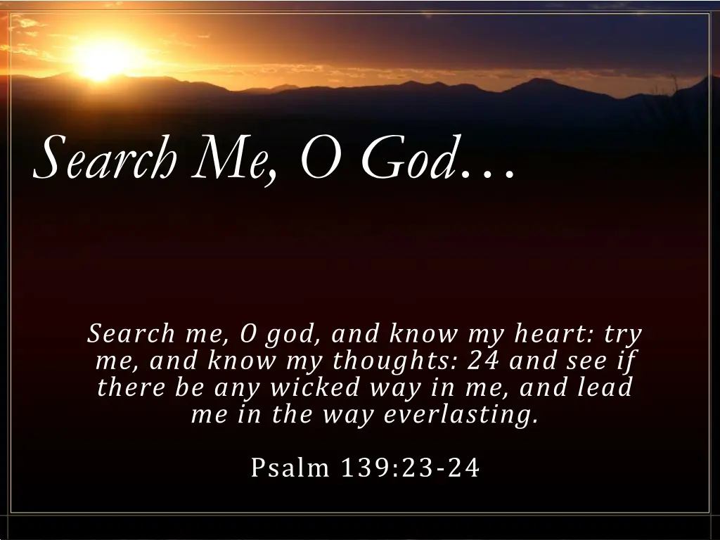 search me o god