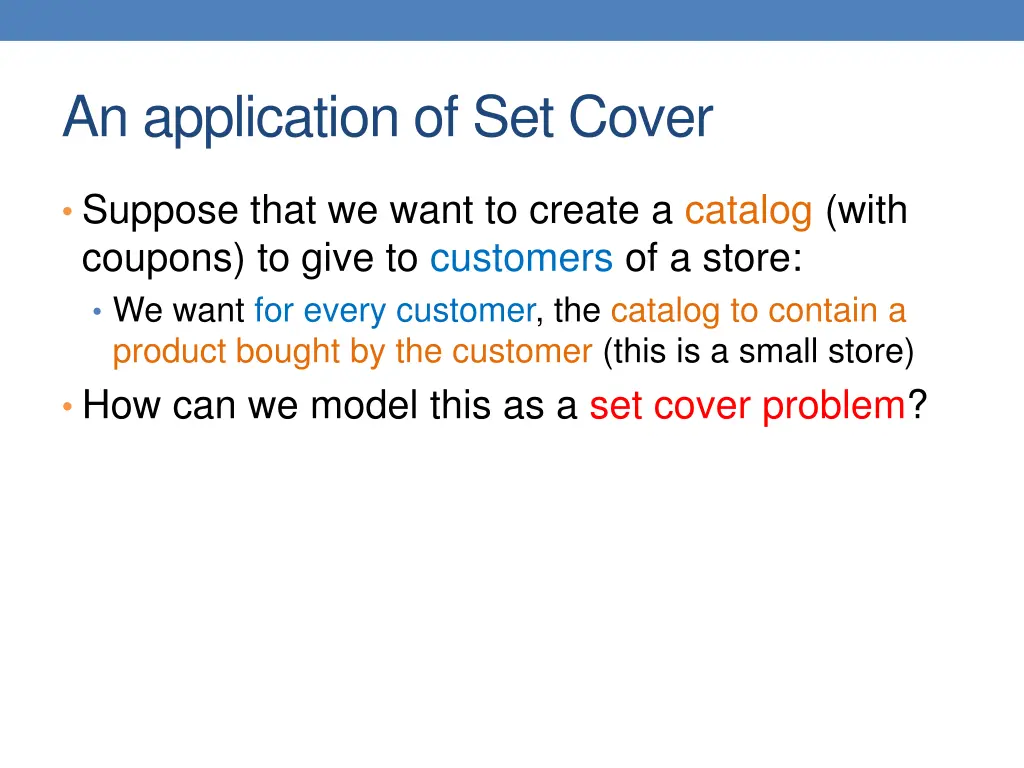 an application of set cover