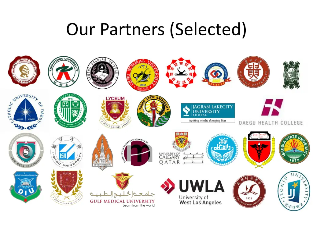 our partners selected